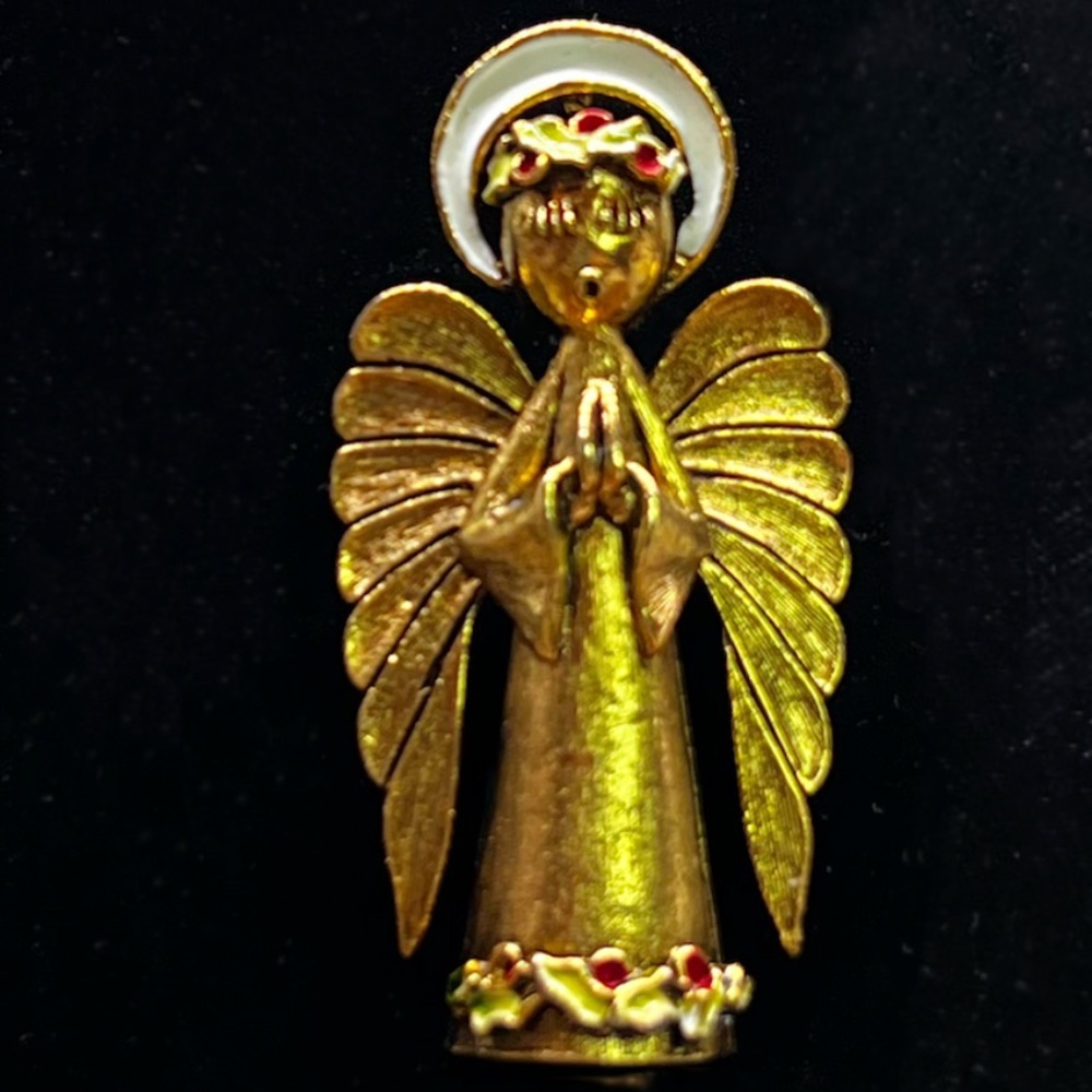 Vintage 1960’s ART Christmas Angel Pin/Brooch - Picture 3 of 4